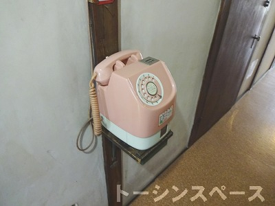 ピンクの電話